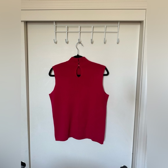 Dana Buchman 100% Cashmere Sleeveless Mock-neck Sweater - Picture 5 of 9